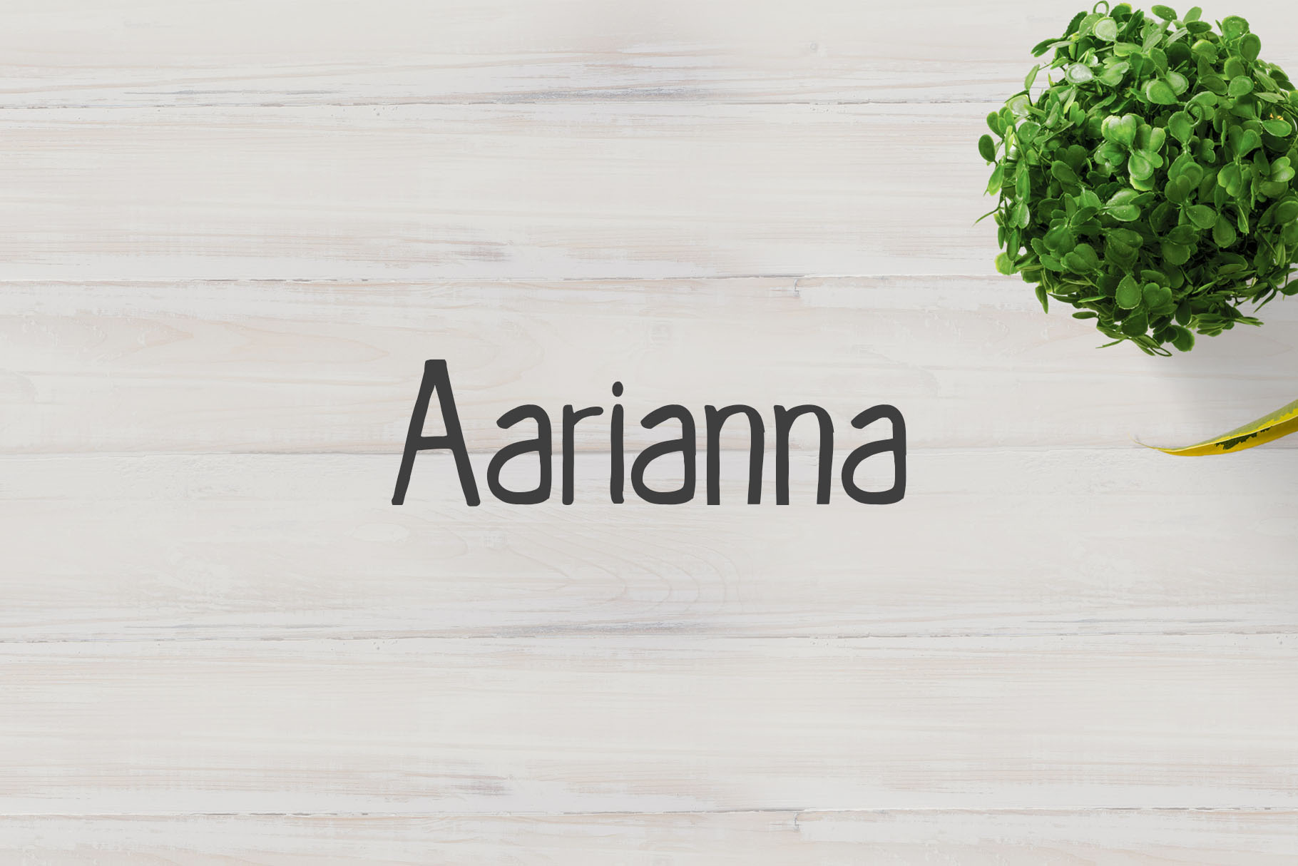 Aarianna Font: Adding Handwritten Charm to Business Branding
