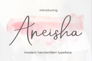 Aneisha Font: Modern Script for Handmade Labels