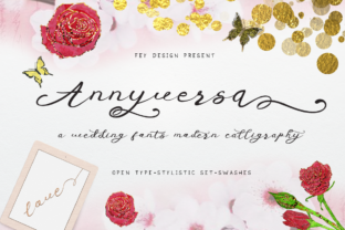 Anniversa Font Review: Wedding Script for Brand Identity