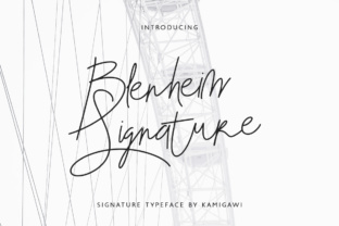 Blenheim Signature Font: A Minimal Script for Branding