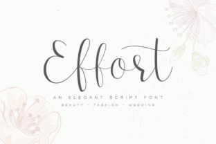 Effort Font: Elevating Editorial Design with Modern Calligraphy