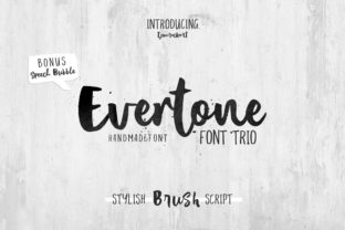 Evertone Font: Authentic Handlettering for Editorial Design