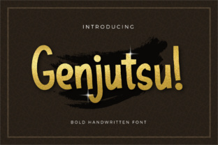 Genjutsu Font: A Fresh Handwritten Typeface for Branding