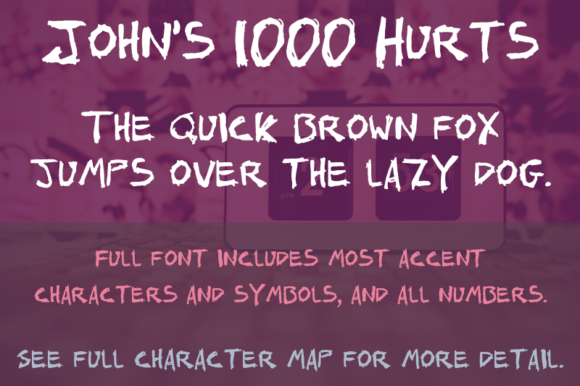 John’s 1000 Hurts Font: Adding Raw Emotion to Campaigns