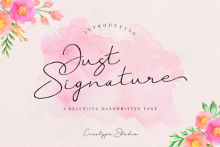 Just Signature Font for Modern Editorial Design