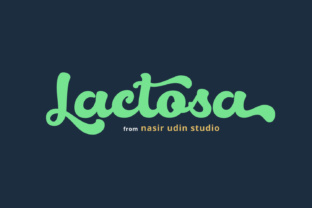 Lactosa Font: Sweet Script Typography for Branding
