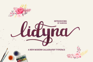 Lidyna Font: Modern Script Typography for Web Design
