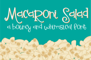 Macaroni Salad Font for Editorial Design