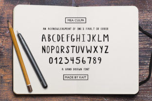 Mea Culpa Font: Quirky Handwritten Type for Web Design