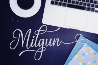 Milgun Font: Elegant Script for Digital Campaigns