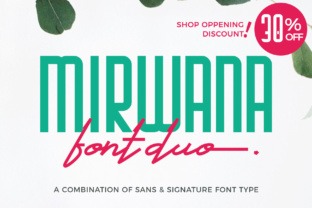 Mirwana Font Duo: Elevate Digital Campaigns