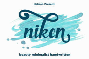 Niken Font: A Swash Script for Handmade Products