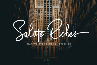Salute Riches Font: Elevate Small Business Branding