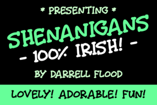 Shenanigans Font: A Hand-Drawn Serif for Editorial Design