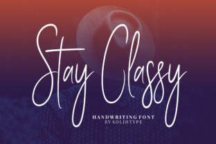 Stay Classy Font: Elegant Script for Handmade Products